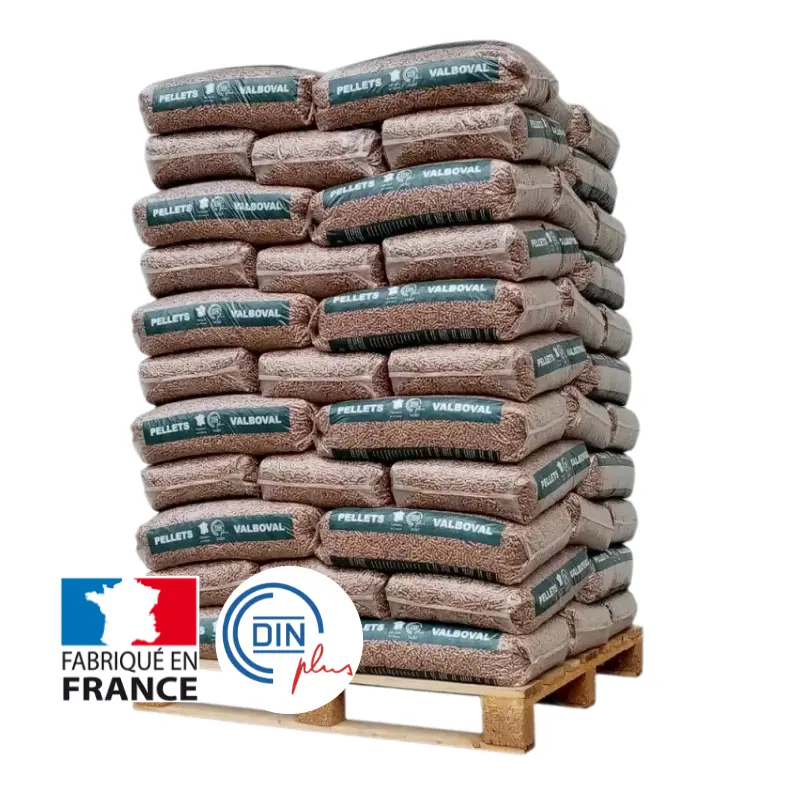 [braz pel65] granulés de bois premium palette de 65 sacs